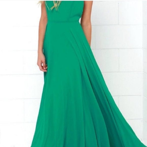 Lulu’s Mythical Kind of Love Green Maxi Dress - Small - Picture 6 of 10